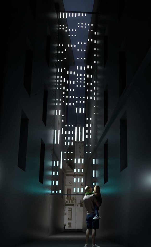 Instalación LuzMadrid Plaza de la Villa